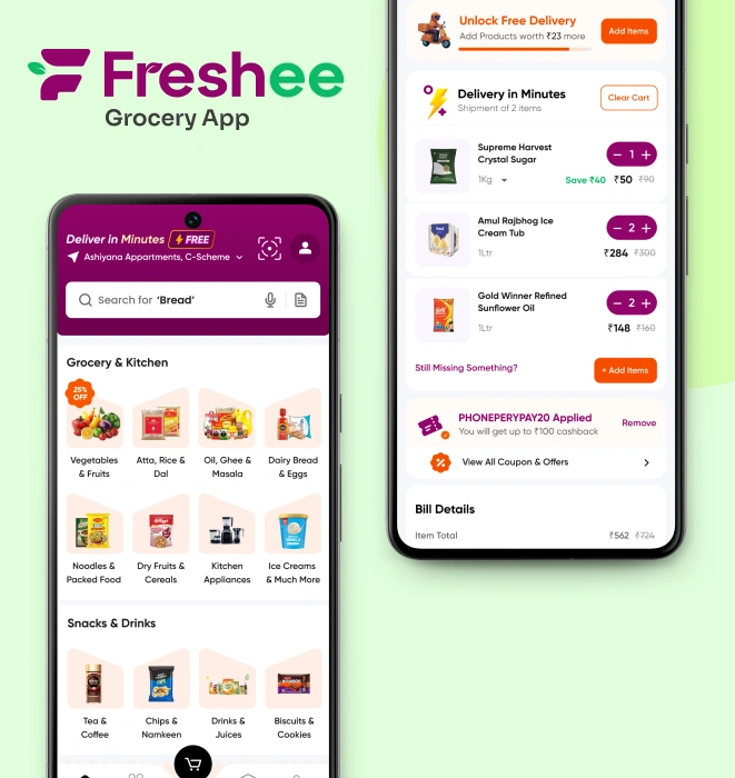 Freshee – Quick Commerce App